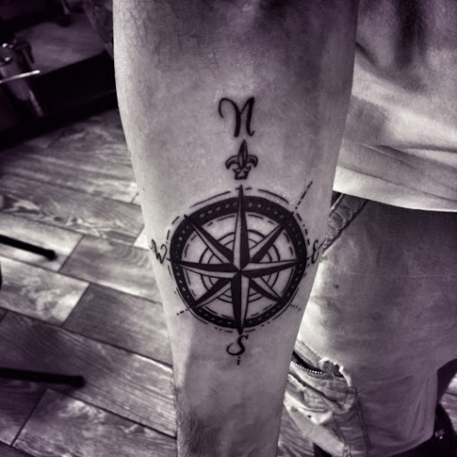 compass tattoo for guys