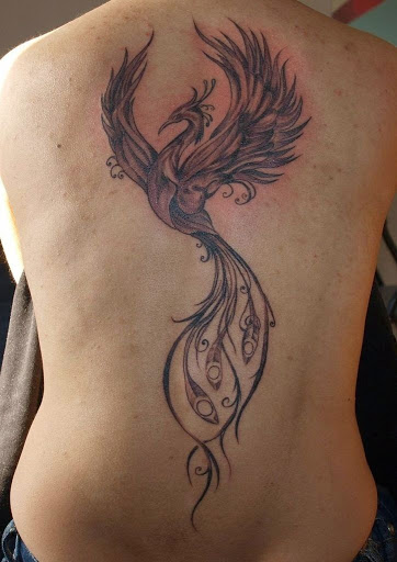 phoenix tattoos for men on back