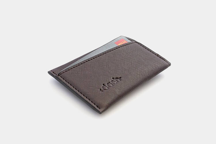 slim leather wallet by dash front pocket