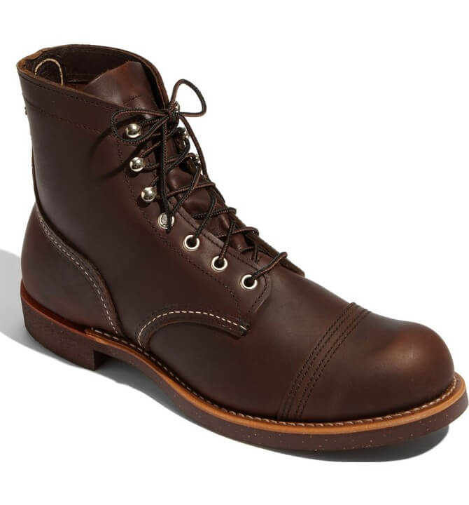 red wing iron ranger work boots for men