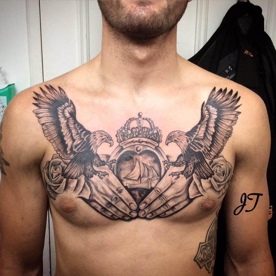 Amazing-Hands-Eagle-Roses-Pendant-Chest-Composition-Tattoo