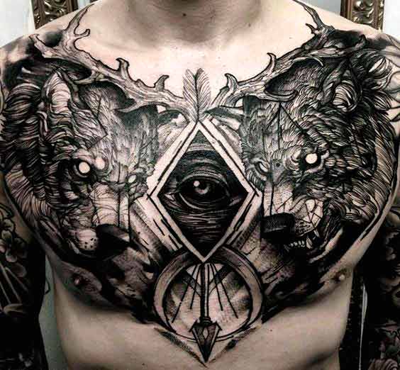 Best chest tattoos for men (2)