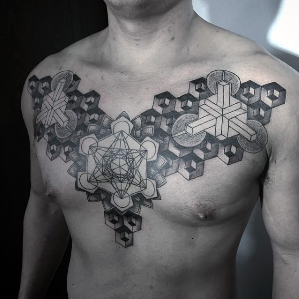 top-100-best-chest-tattoo-designs-for-men-with-geometric-chest-tattoo