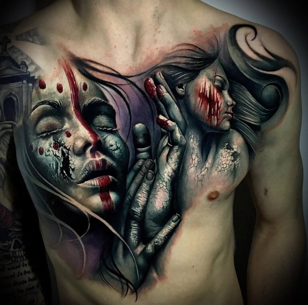 voodoo-chest-tattoo