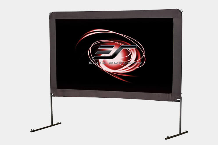 Elite Screens Yard Master Series, 150-in 16:9, Foldable Outdoor Portable Light Weight Front Projection Movie Screen, OMS150H