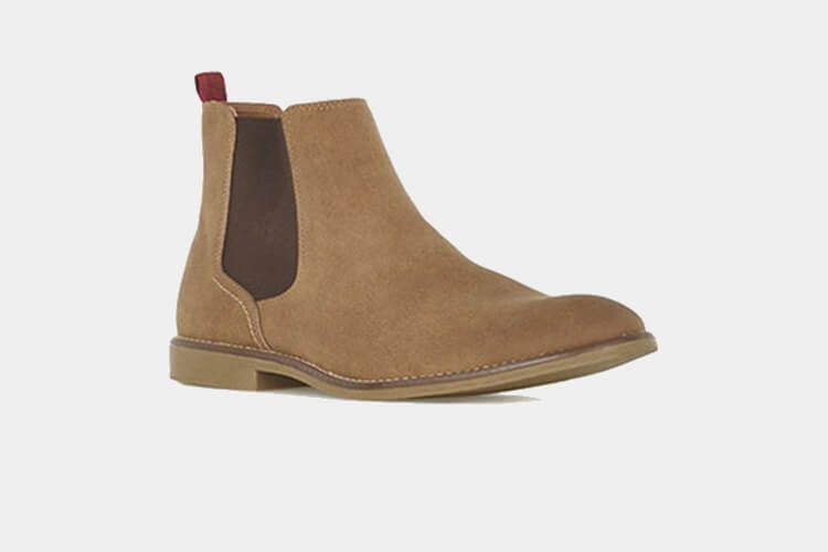 Tan Faux Suede Chelsea Boot