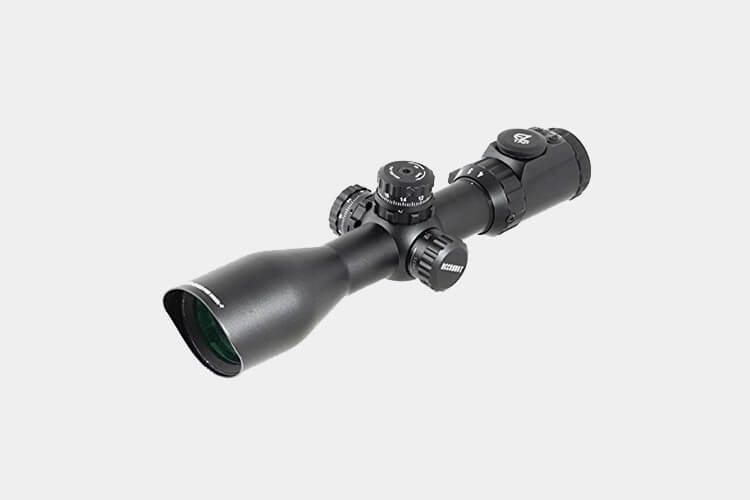 UTG 3-12X44 30mm Compact Scope, AO, 36-color Mil-dot, Rings