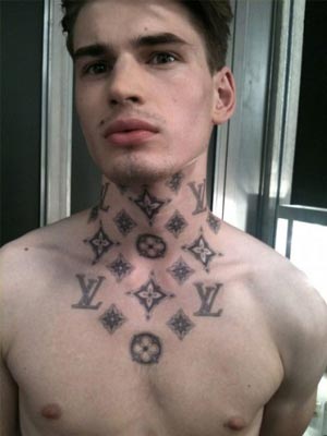 neat designs neck tattoo for men