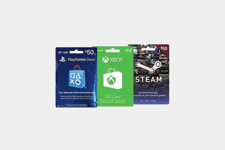 gaming gift cards