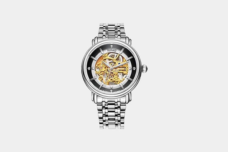 Jiusko 210LSG02 Luxury Men’s Skeleton Watch