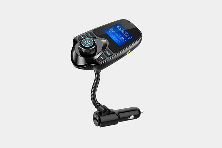 Nulaxy Wireless In-Car Bluetooth FM Transmitter 