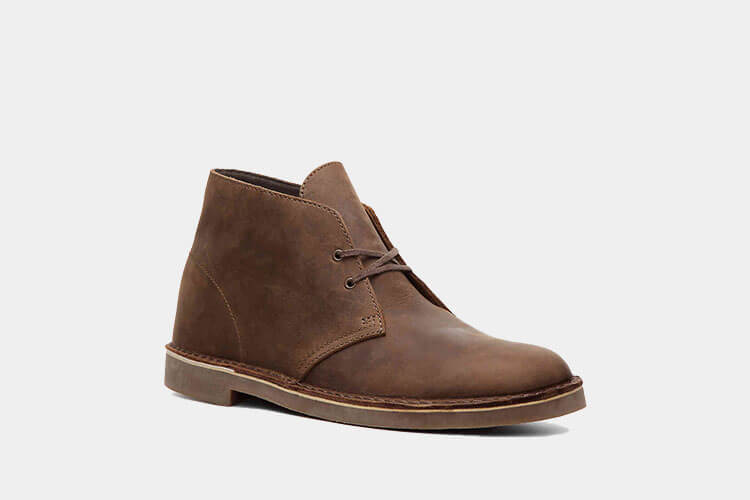 clarks chukka boot leather