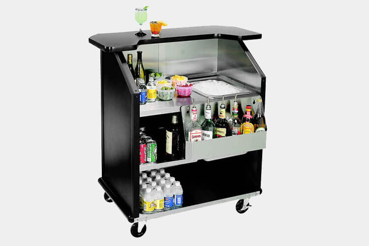 rolling bar cart for alcohol 