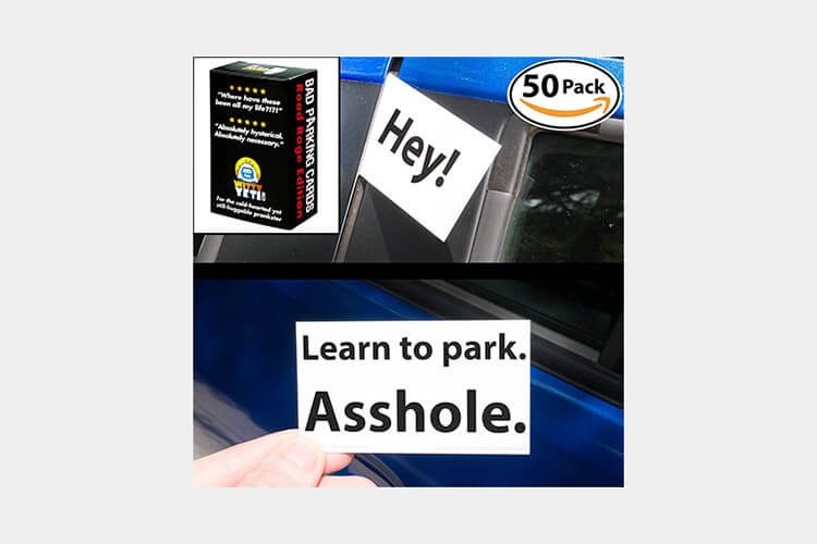  Witty Yeti Bad Parking Business Cards