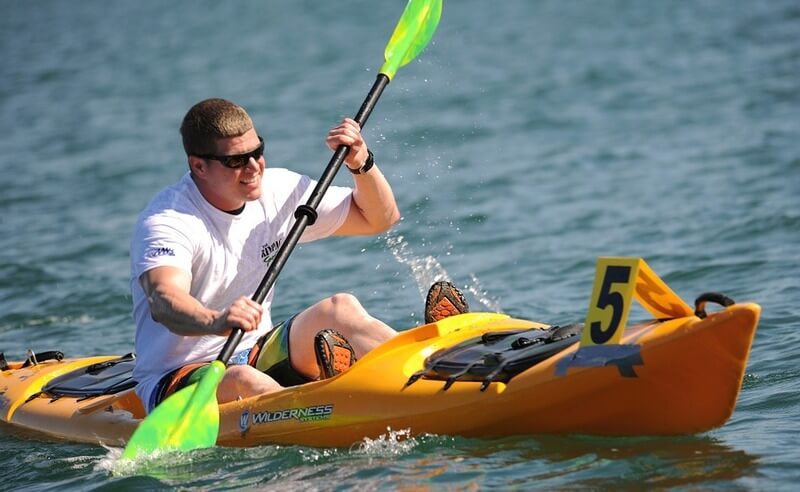 kayaking racer
