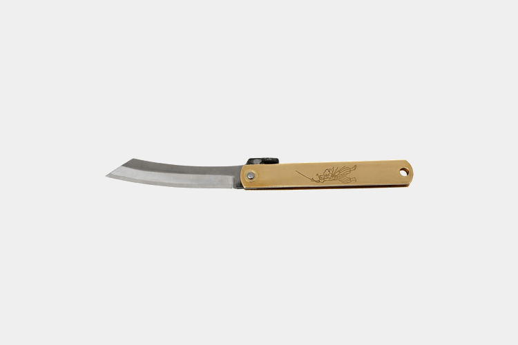 Higonokami Pocket Knife MY-120Y, 3-layered blade 10 cm 