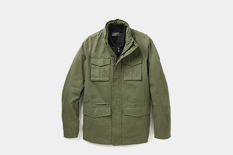  Vince Military 3-In-1 Waxed Cotton Jacket