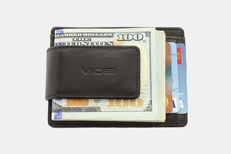 Viosi Men’s Leather Magnetic Wallet