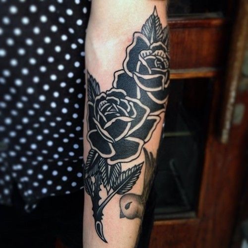 two roses tattoo