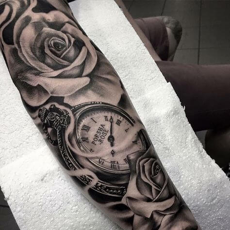 vintage roses tattoo