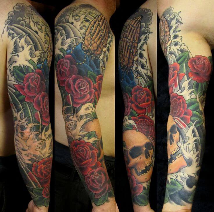simple rose tattoo