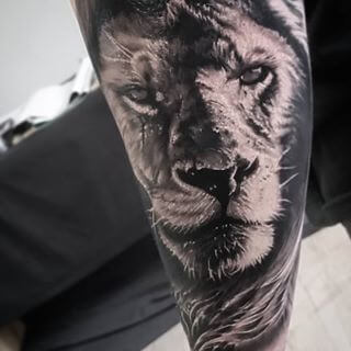 lion paws tattoos