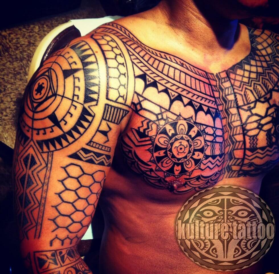 complex tribal tattoo