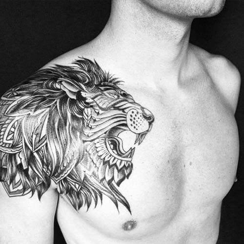 -lion-chest-tattoo-men-lion-tattoo