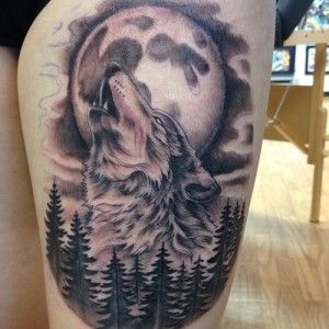 wolf-tattoo-sleeve-tattoo-wolf