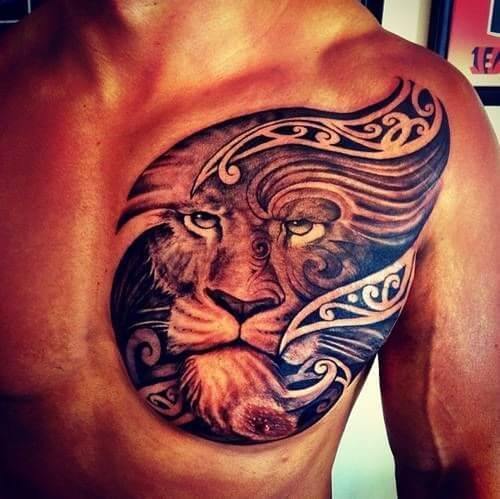 lion-tribal-tribal-lion-tattoo-1