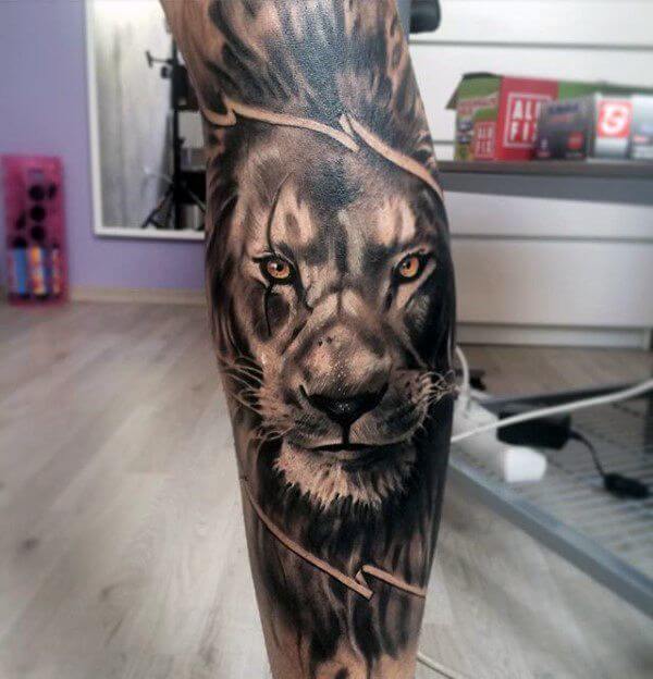 leo lion tattoo aslan