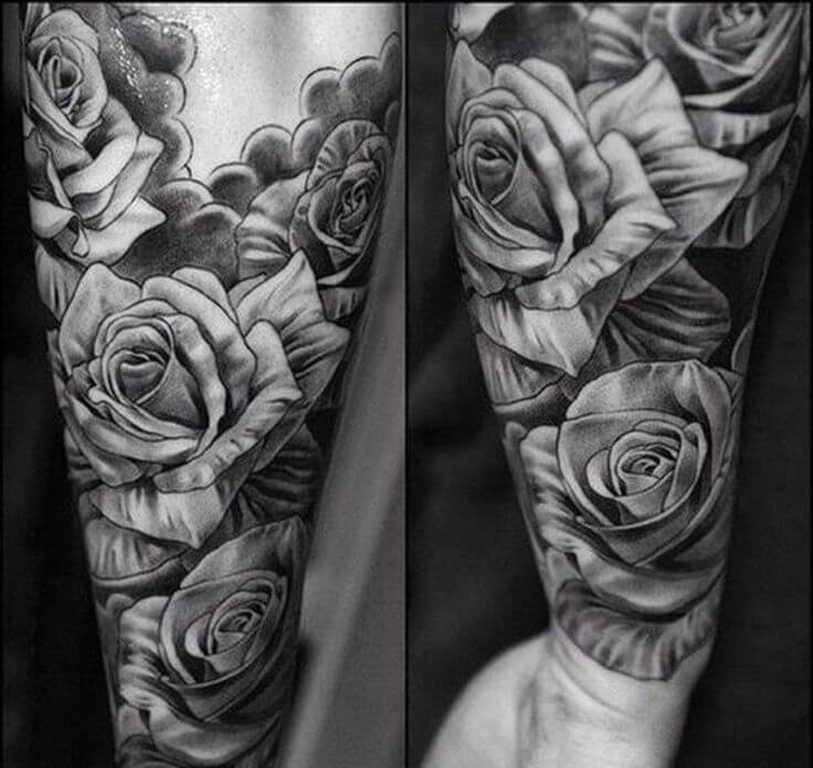 rose tattoo flash