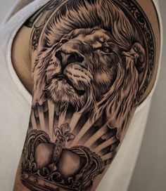 father-and-son-tattoo-ideas-lion-tattoo-men
