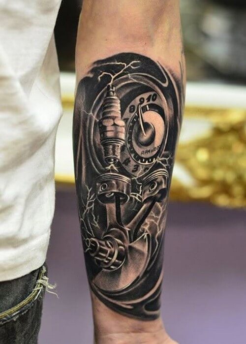 Amazing_dark_biomechanical_tattoo_on_arm
