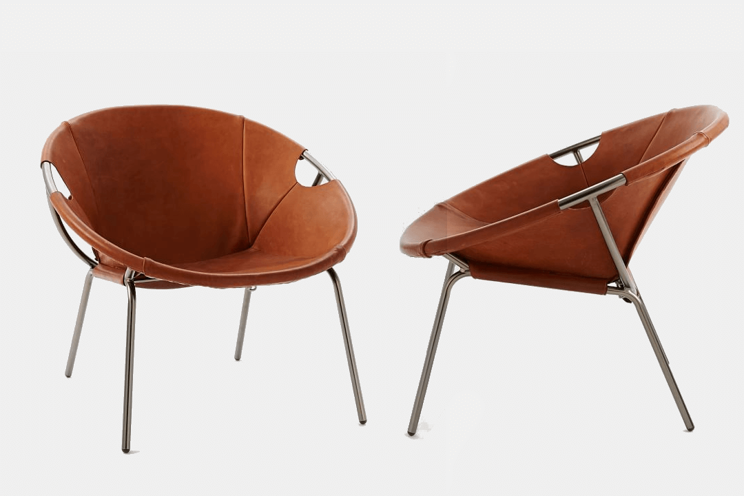 Dries Leather Sling Chair