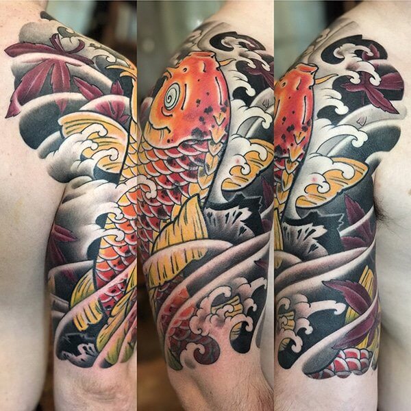 badass and cool half sleeve tattoos for men