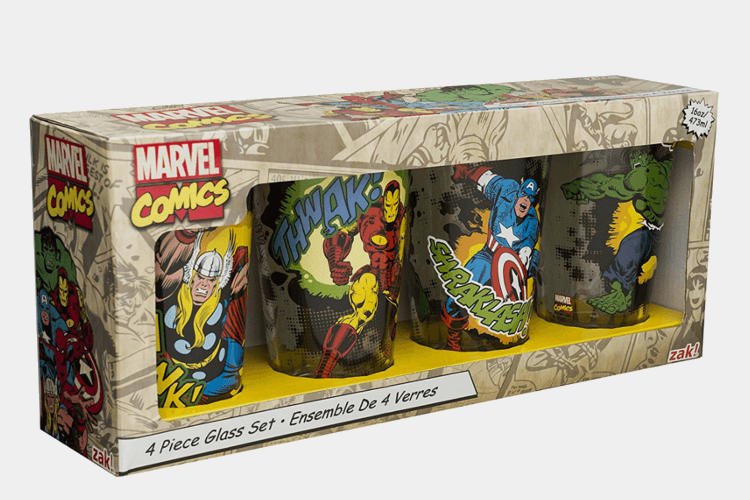 Marvel Comics Retro Glass Tumbler Set
