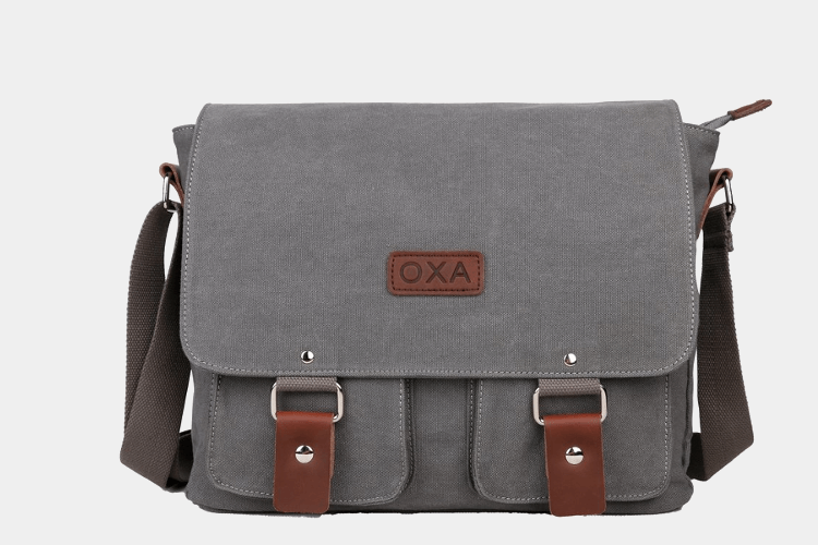 Vintage Canvas Messenger Bag by OXA