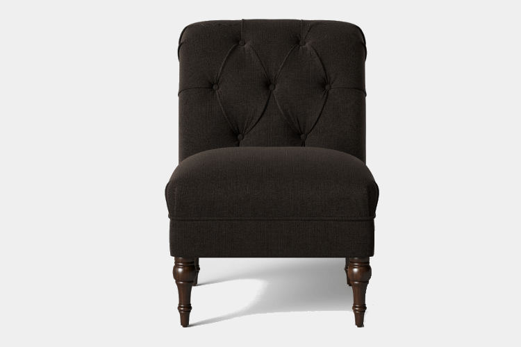 Wales Rollback Tufted Turned Leg Slipper Chair by Threshold 
