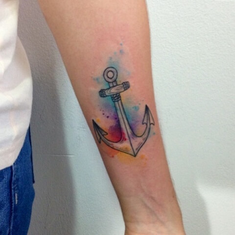 Watercolor-anchor-tattoo-idea-1