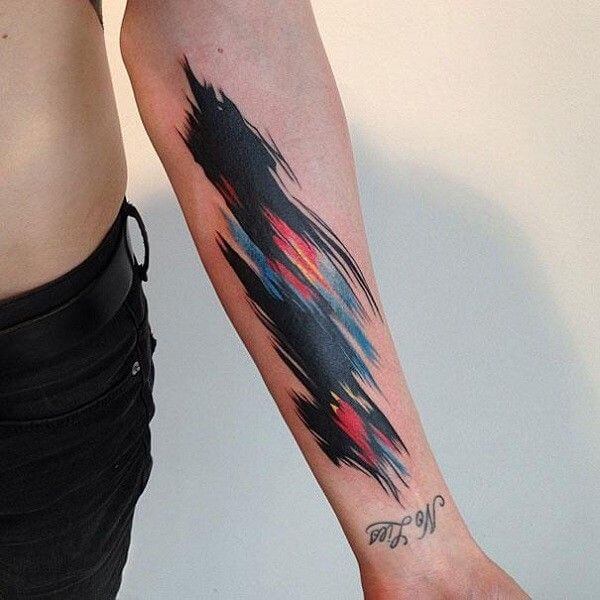 black-watercolor-tattoo-tattoos-on-forearm