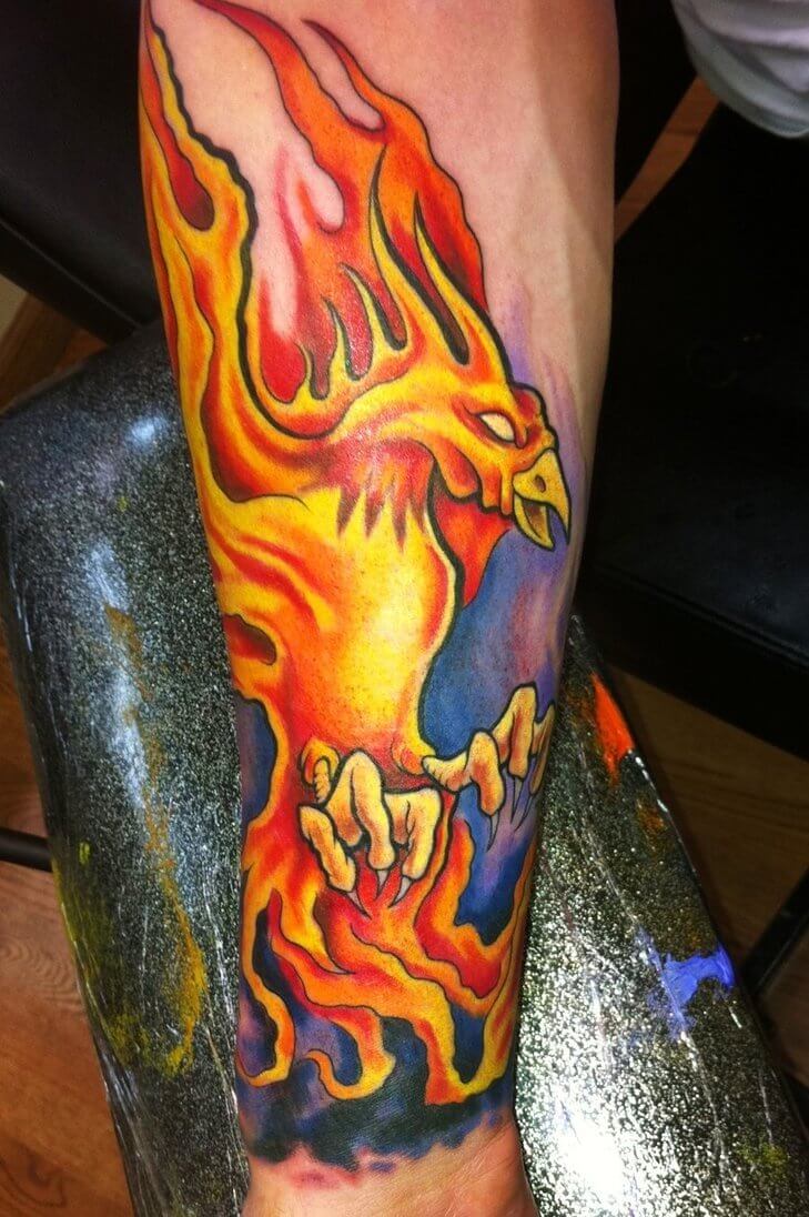 burning-phoenix-bird-tattoos-phoenix-tattoo-design