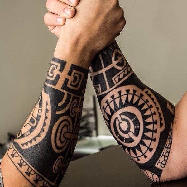 tribal forearm tattoos
