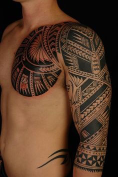 maori tribal style tattoo