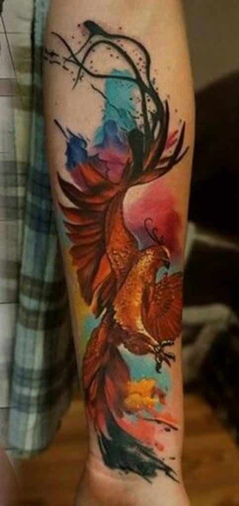 109 Best Phoenix Tattoos for Men | Rise From The Flames | Improb