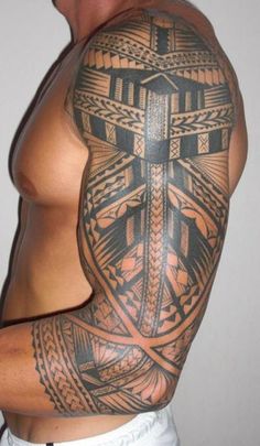 polynesian-tattoo-sleeve-samoan-tattoo