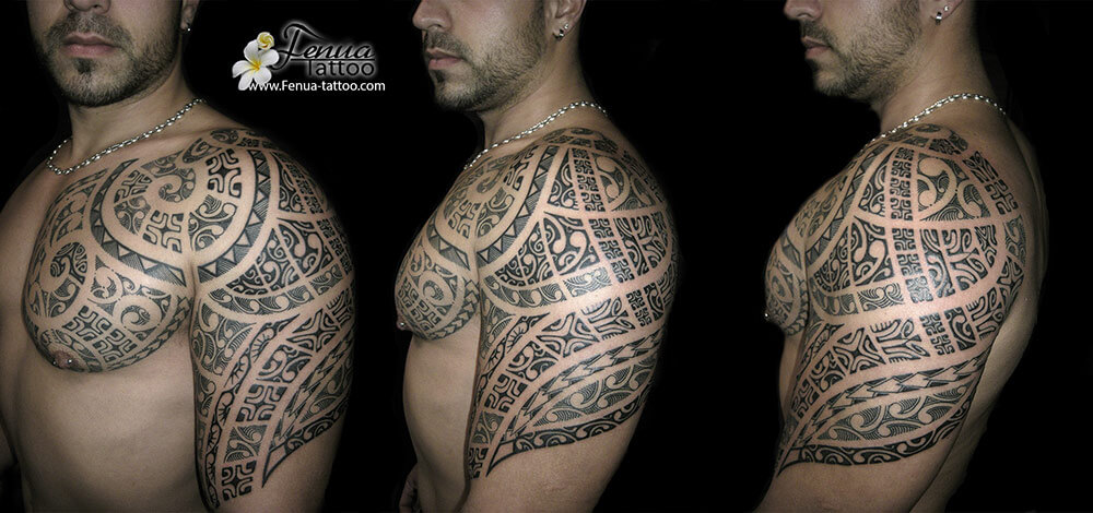 tatouage-polynesian-half sleeve