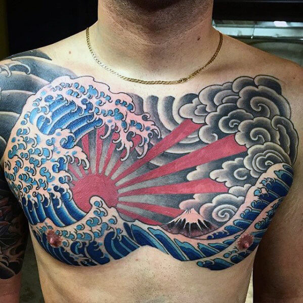 traditional-japanese-great-wave-with-rising-sun-mens-chest-tattoo