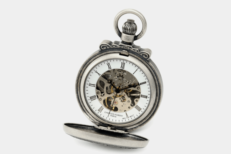 Charles-Hubert Paris 3866-S Classic Mechanical Pocket Watch