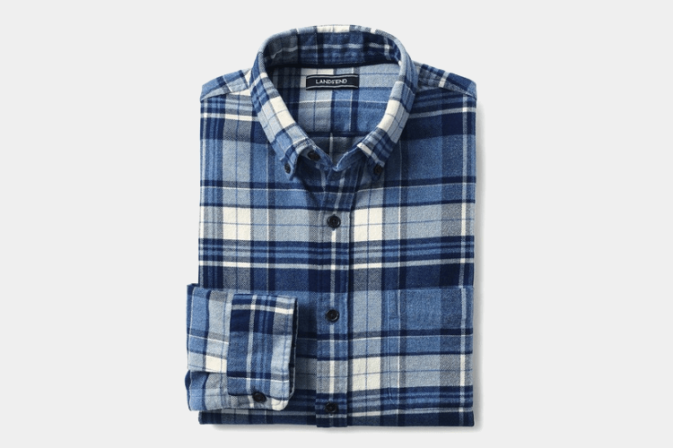 Land’s End traditional fit flagship flannel shirt